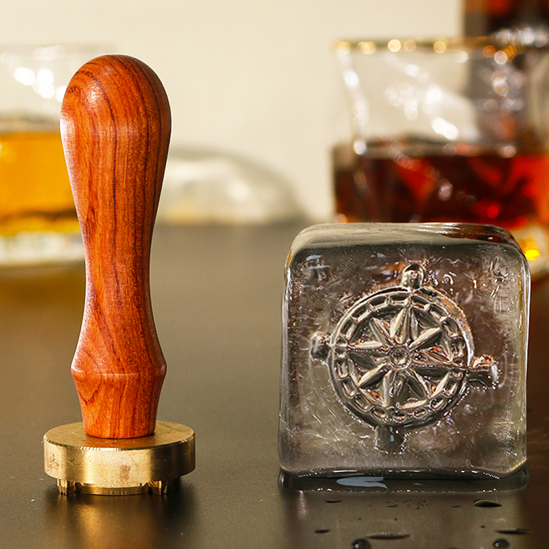 Cube Stamp – Custom Ice Branding Stamp for Cocktails & Whiskey - Image 3