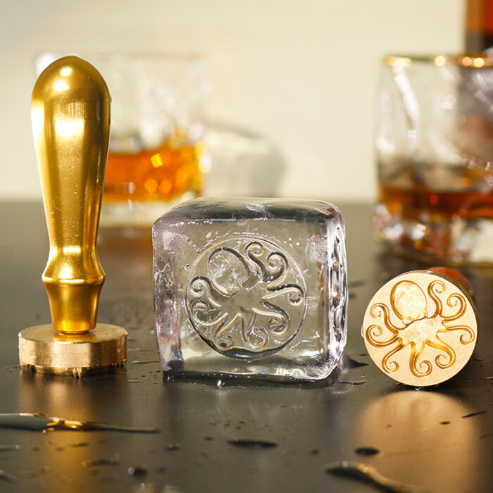 Cube Stamp – Custom Ice Branding Stamp for Cocktails & Whiskey