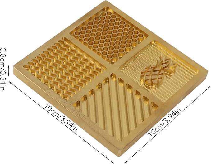 Ice Design Tray – Small Ice Cube Mold with Custom Brass Stamp for Whiskey & Cocktails - Image 7
