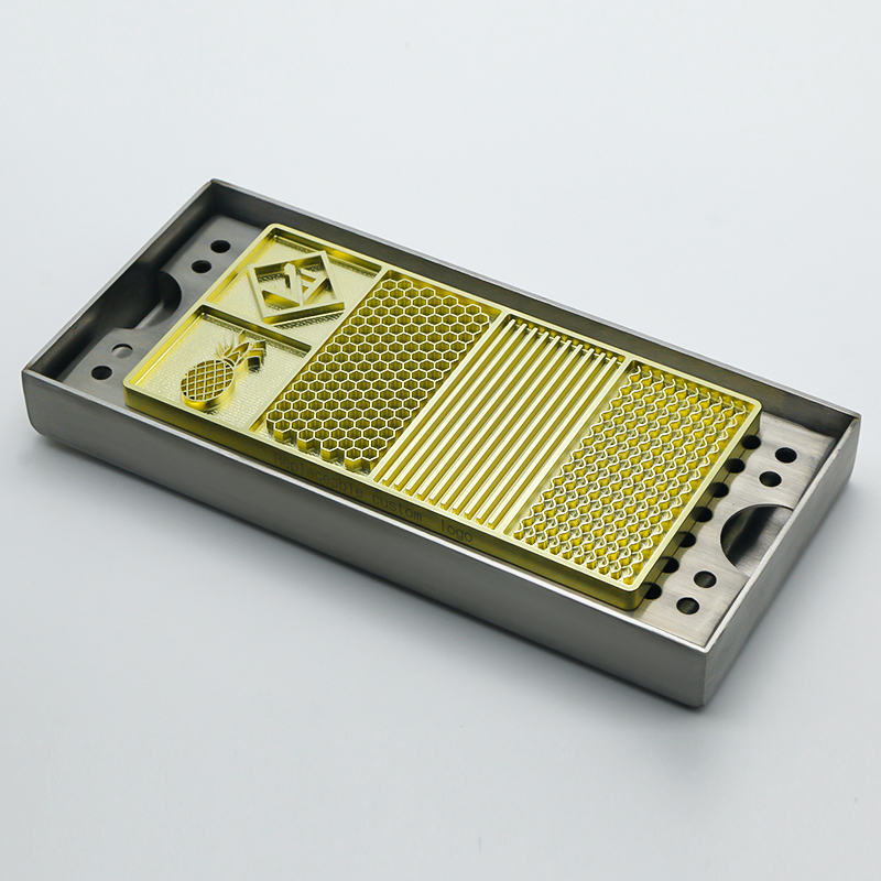 Ice Design Tray – Personalized Brass Plate with Custom Logo Stamp for Bar Tools - Image 4