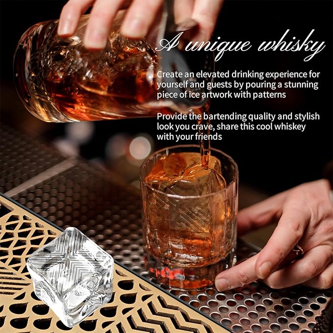Custom Copper Ice Stamp Mold – Personalized Food-Grade Ice Plate for Whiskey & Cocktails - Image 5